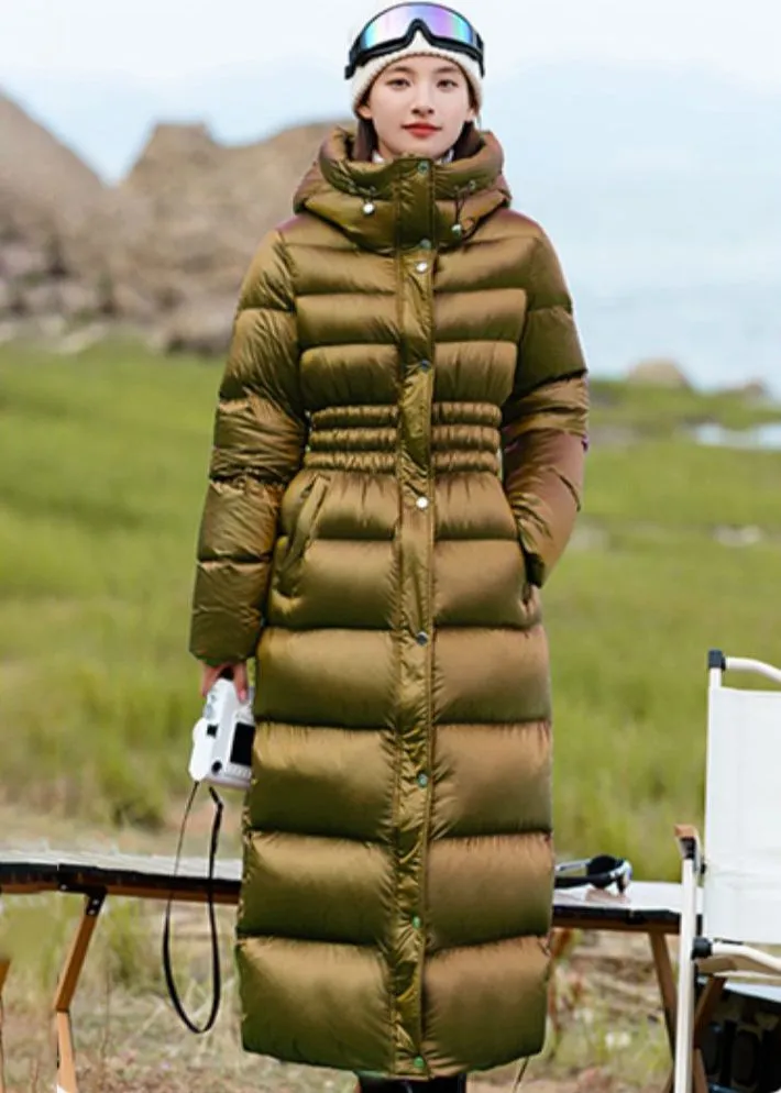 Hooded Long Down Puffer Coat