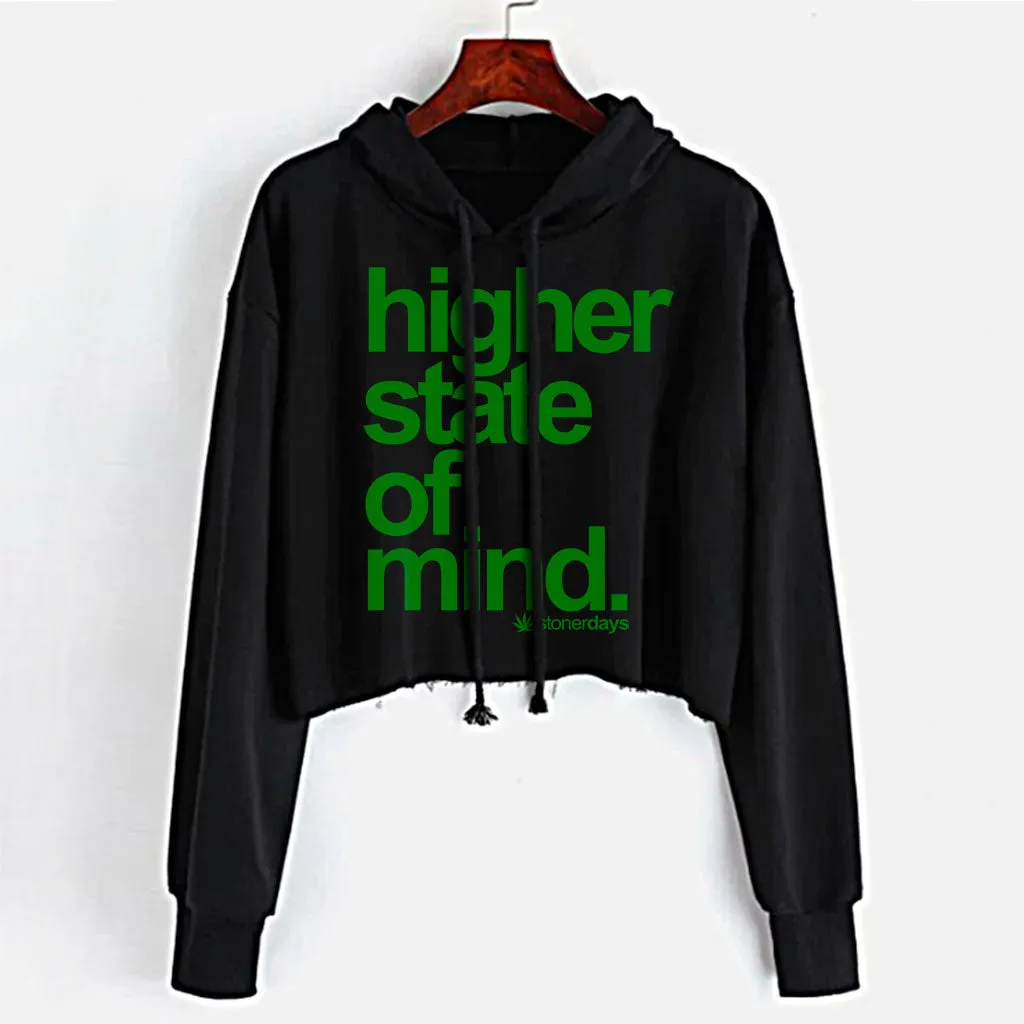 HSOM Lucky Green Crop Top Hoodie