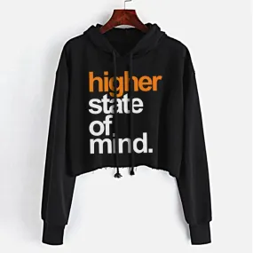 HSOM orange tangie Crop Top Hoodie