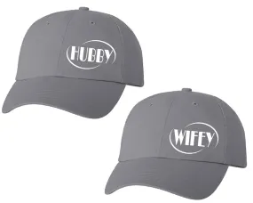 Hubby Wifey Couple Matching Baseball Caps, Matching Caps