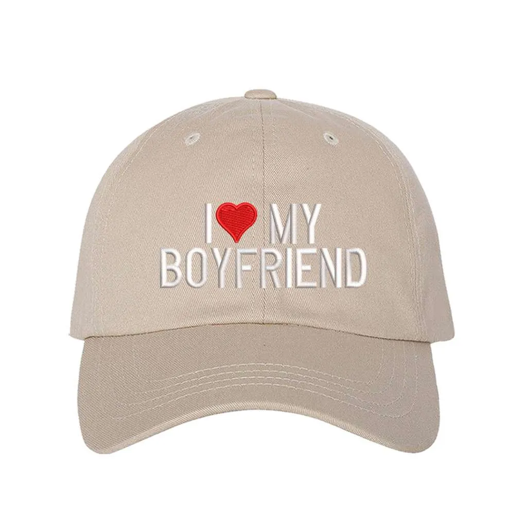 I Love My Boyfriend Baseball Hat