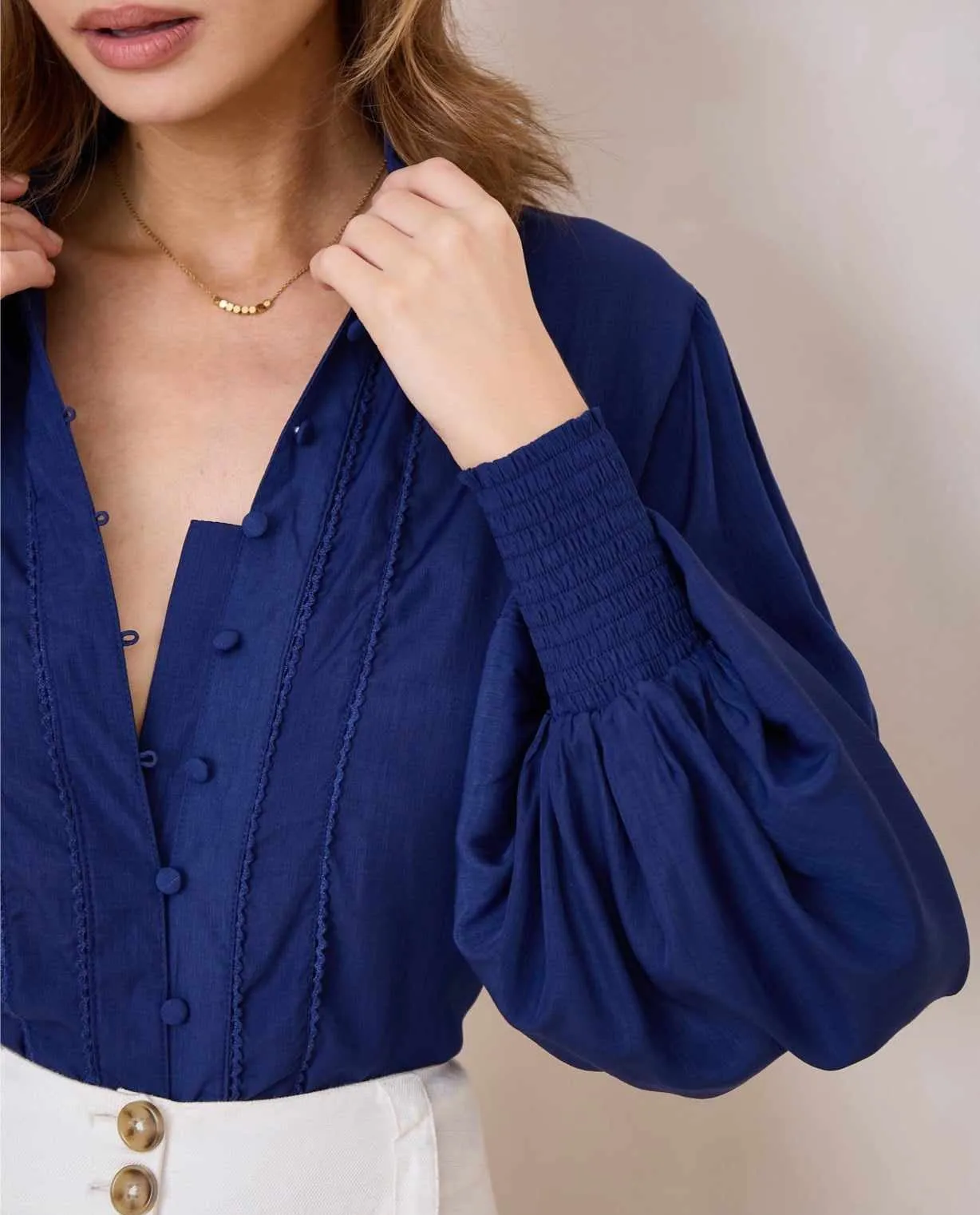 Iris Maxi Maya Bohemian Blouse - Royal Blue