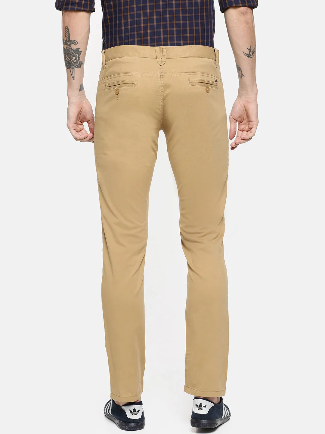 JDC Casual Solid Trouser-Khaki