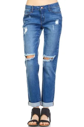 Jeans estilo boyfriend