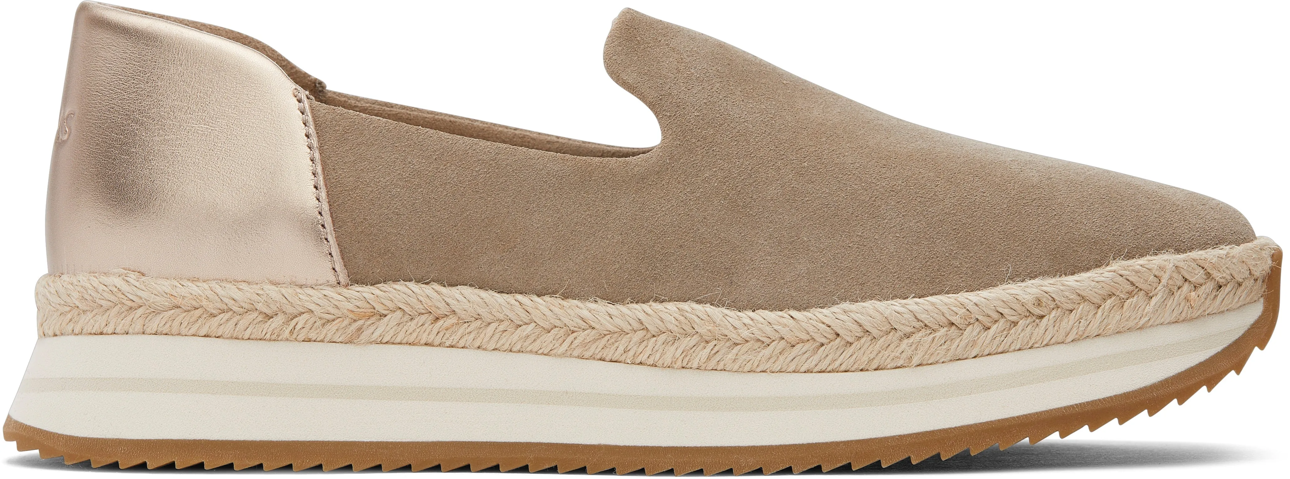 Jocelyn Espadrille Sneaker - Dune Suede/Metallic Leather