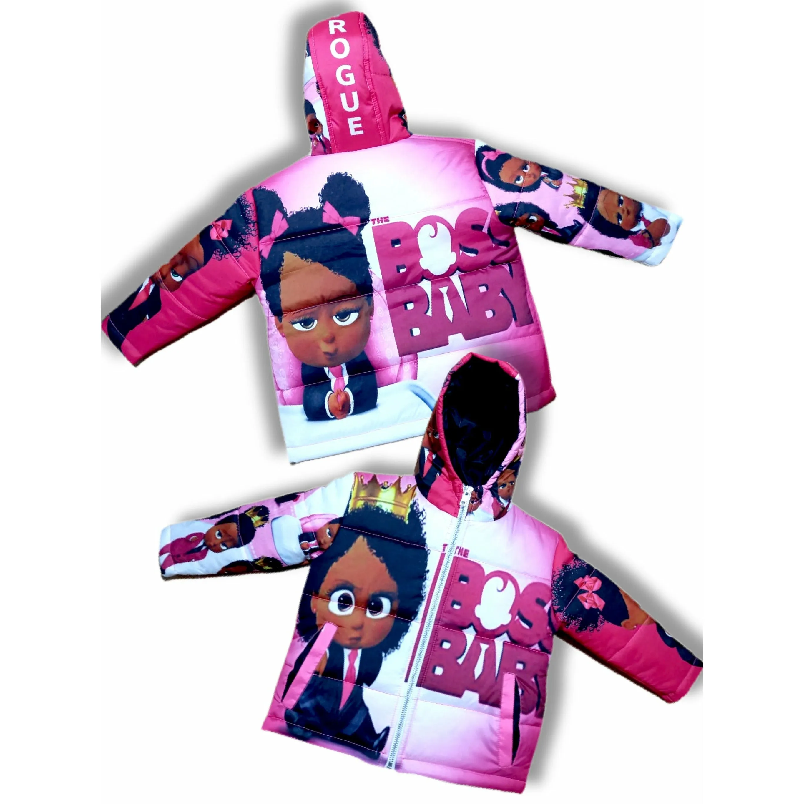 Kids Girl Boss Baby Puffer