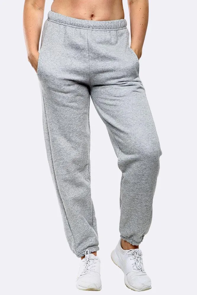 KIDS PLAIN FLEECE FULL LENGTH JOGGING BOTTOM