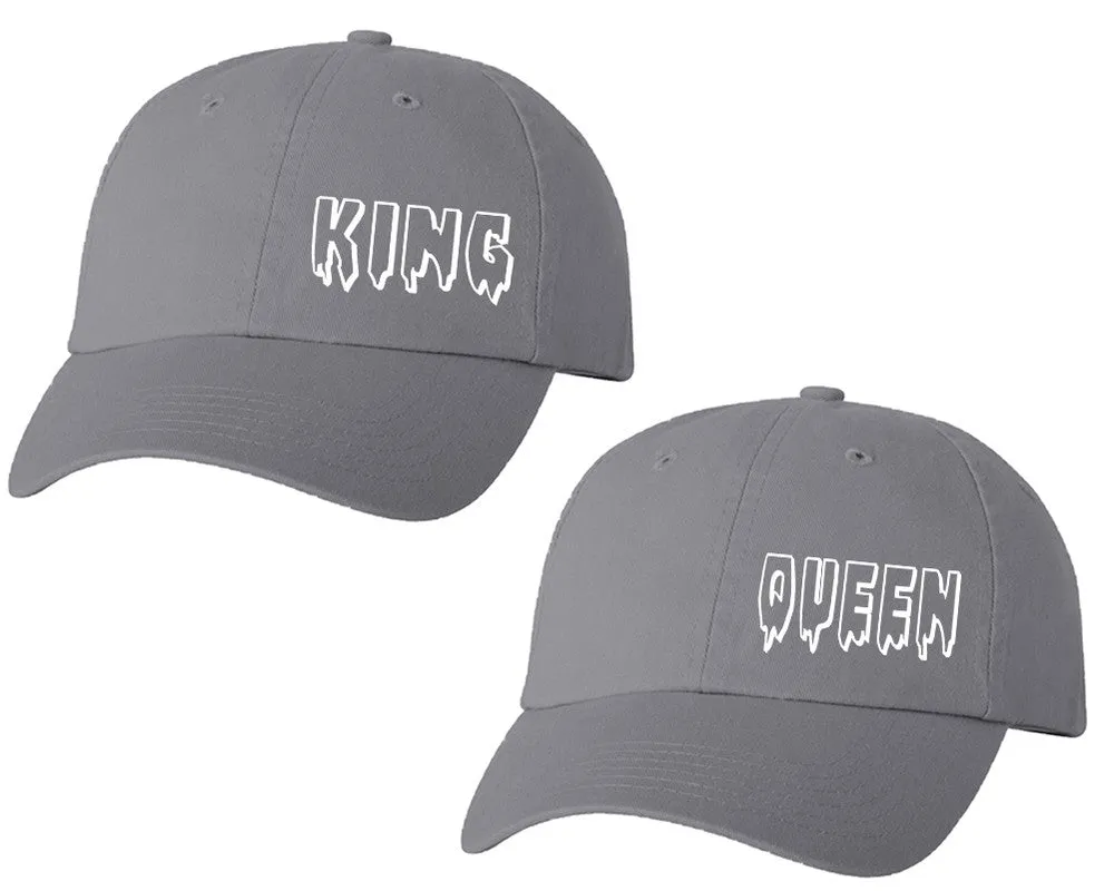 King Queen Couple Matching Baseball Caps, Matching Caps