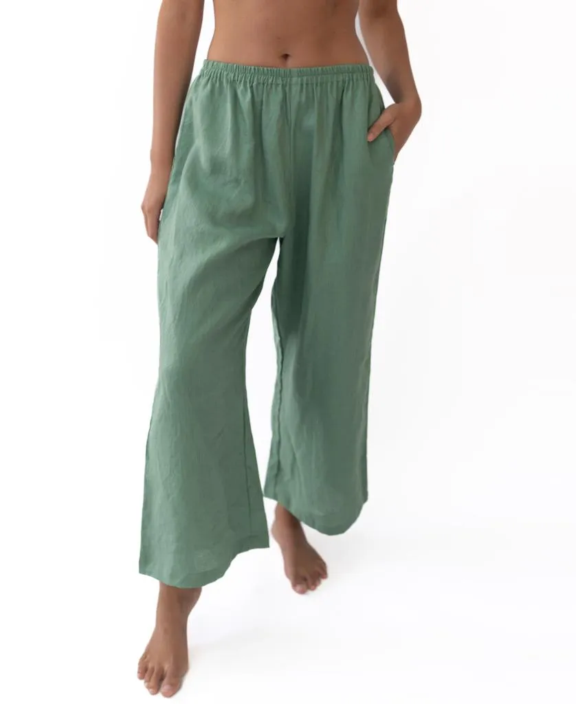 Kinsley Pant Linen | Fern