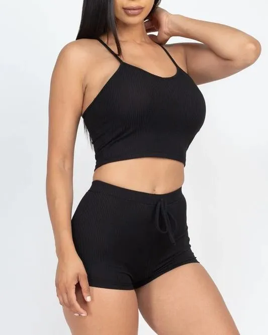 Lexy Halter Shorts Set