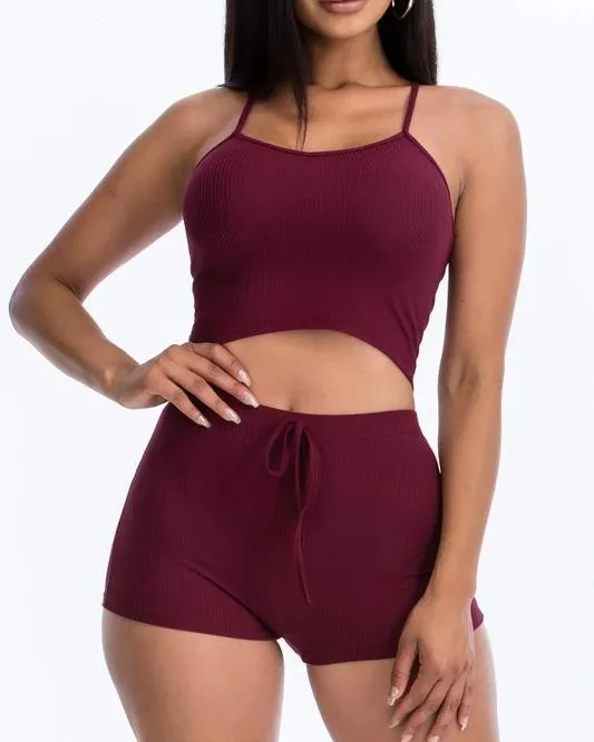 Lexy Halter Shorts Set