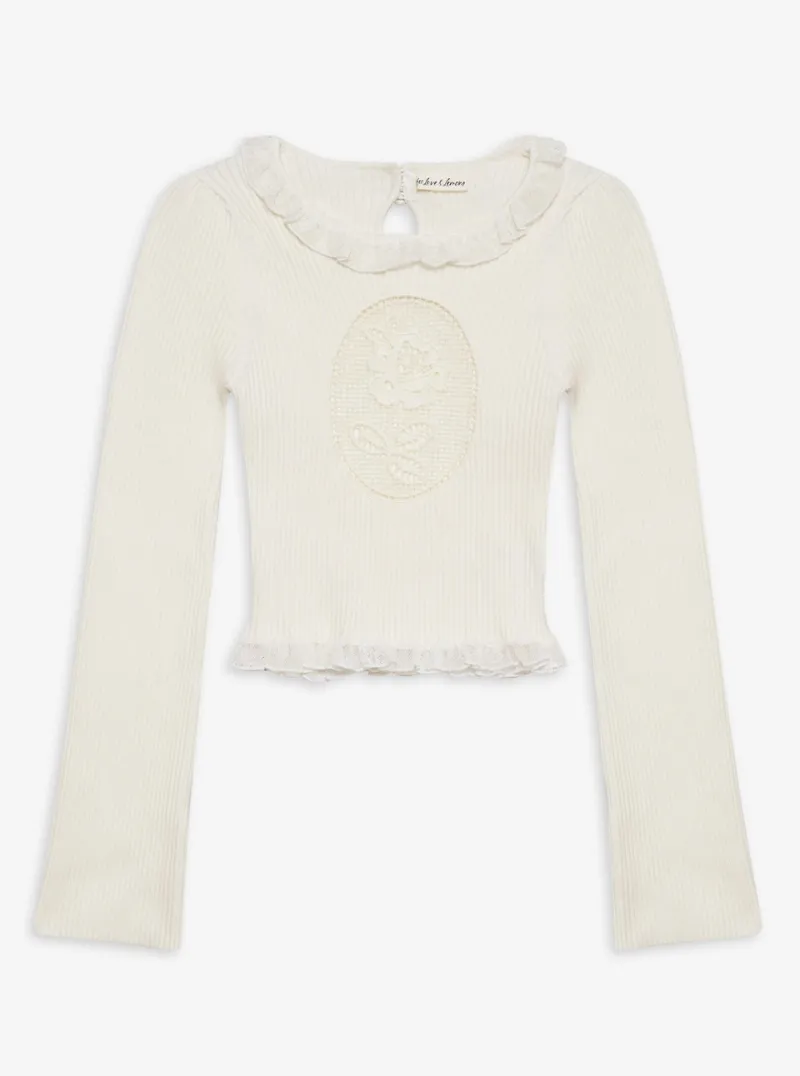 Lyon Knit Top in White