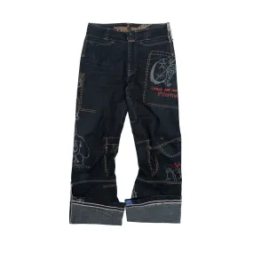 Marithe   François Girbaud Logo Decal Denim Jeans