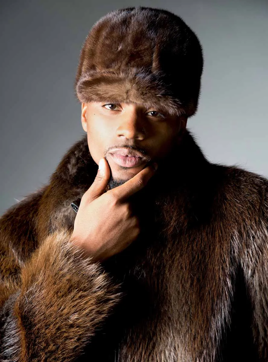 Men's Mink Fur Baseball Hat