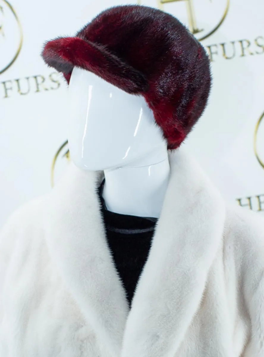 Men's Mink Fur Baseball Hat