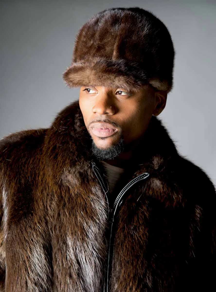 Men's Mink Fur Baseball Hat