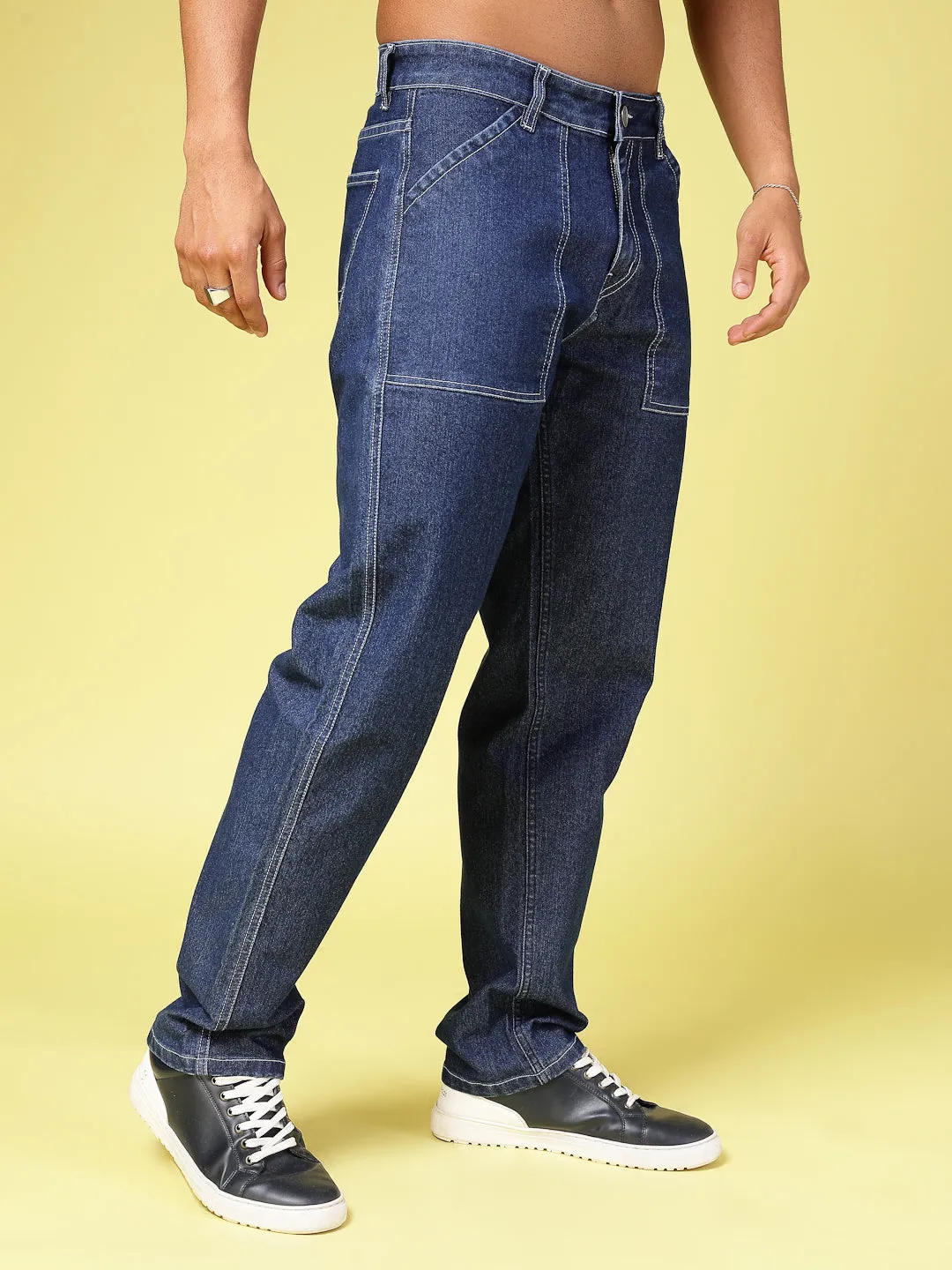 Modern Straight Fit Cotton Denim Jeans