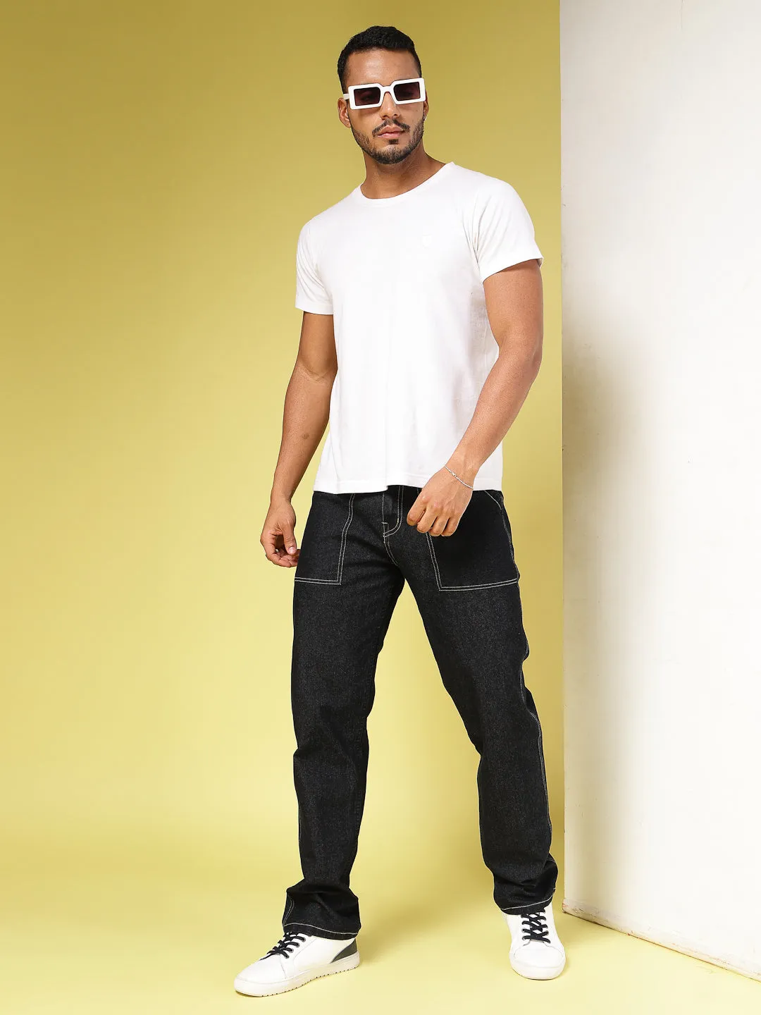 Modern Straight Fit Cotton Denim Jeans