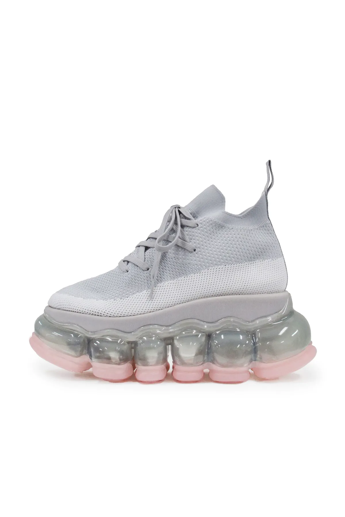 New "Jewelry" High Shoes / Pink Gray