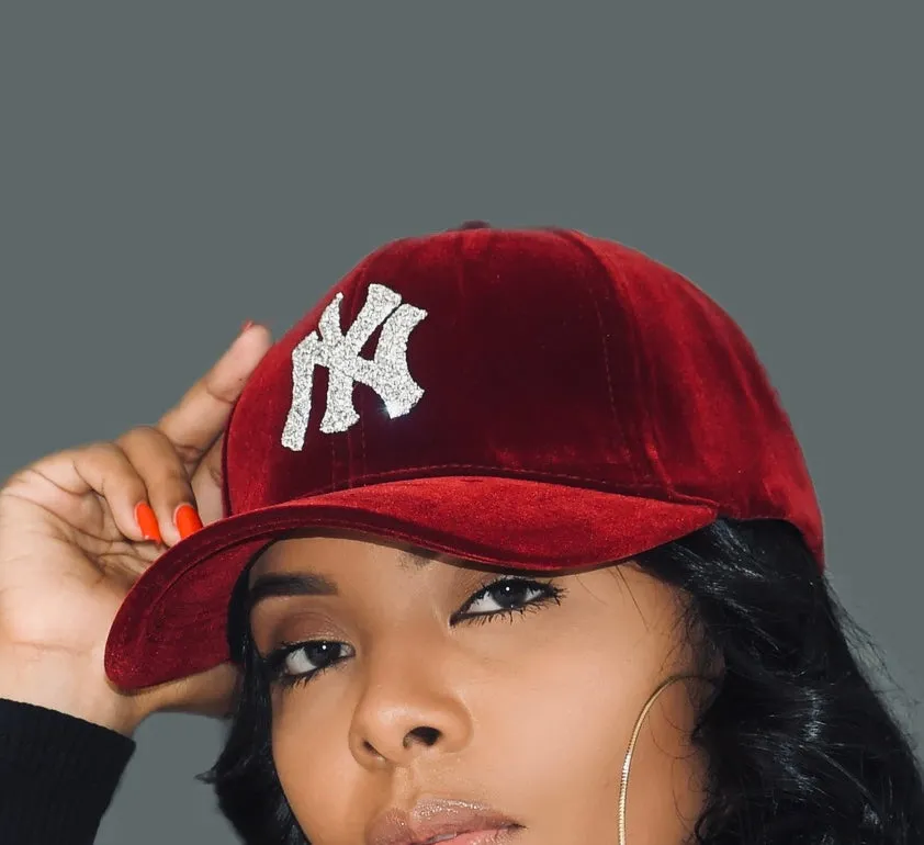 New York "NY" bling baseball cap