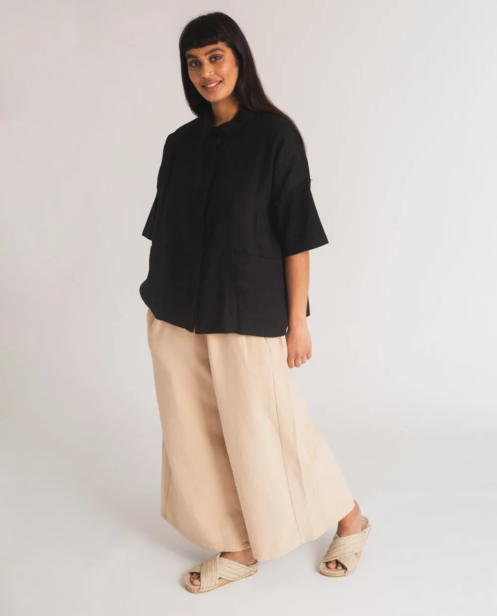 Nicky Organic Cotton Trousers In Sand