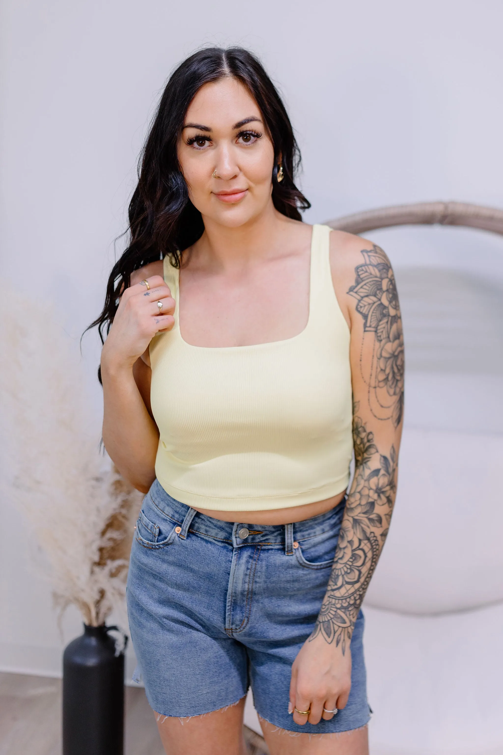 Nova Crop Top - Lemon