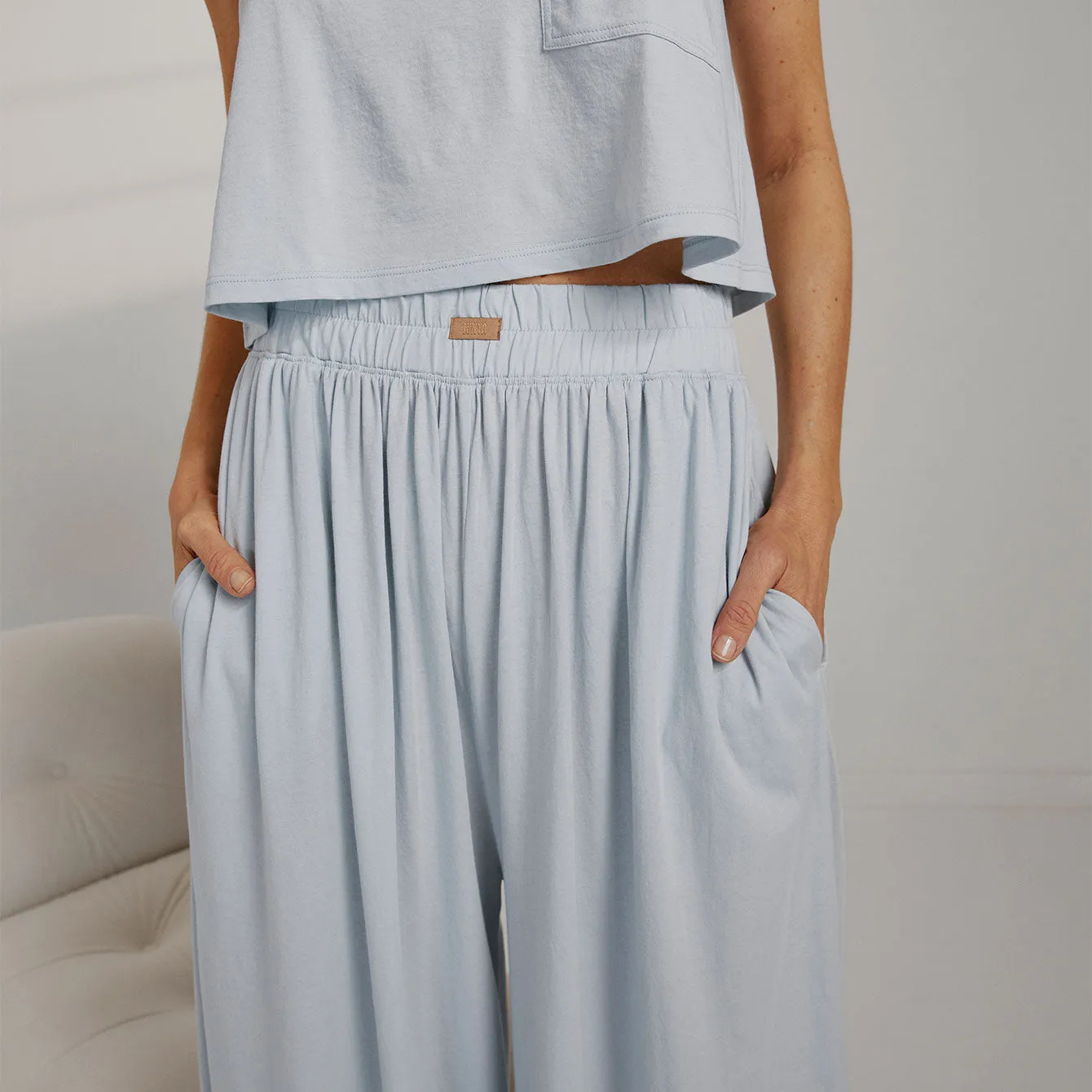 Organic Pima Wide Leg Pant