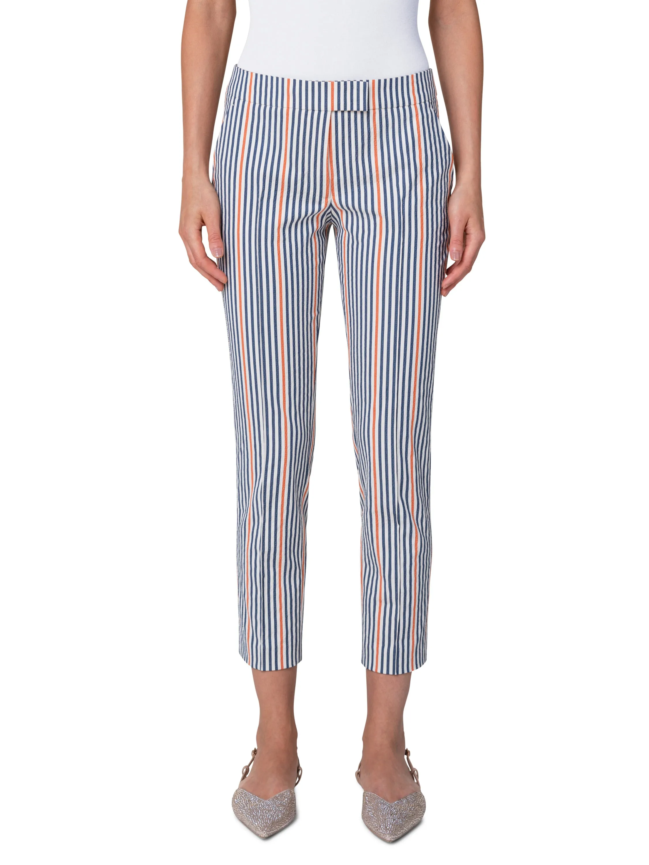 Pant - Blue/Off-White/Orange