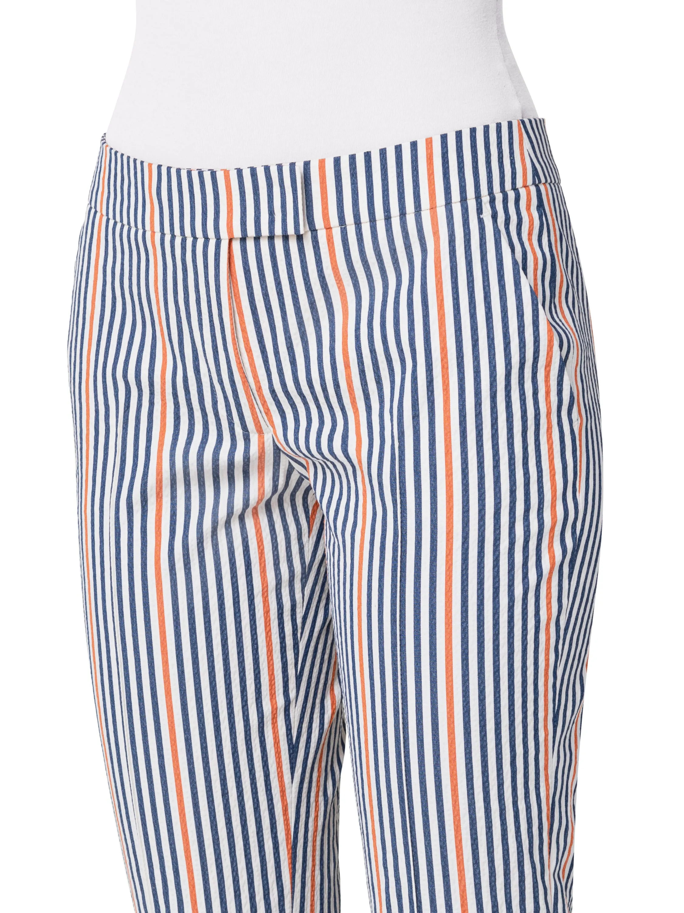 Pant - Blue/Off-White/Orange