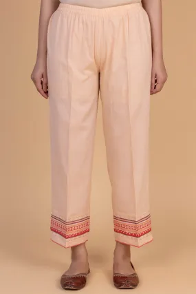 Peach Border Trousers