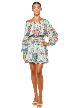 Petal Promise Land Off Shoulder Mini Dress