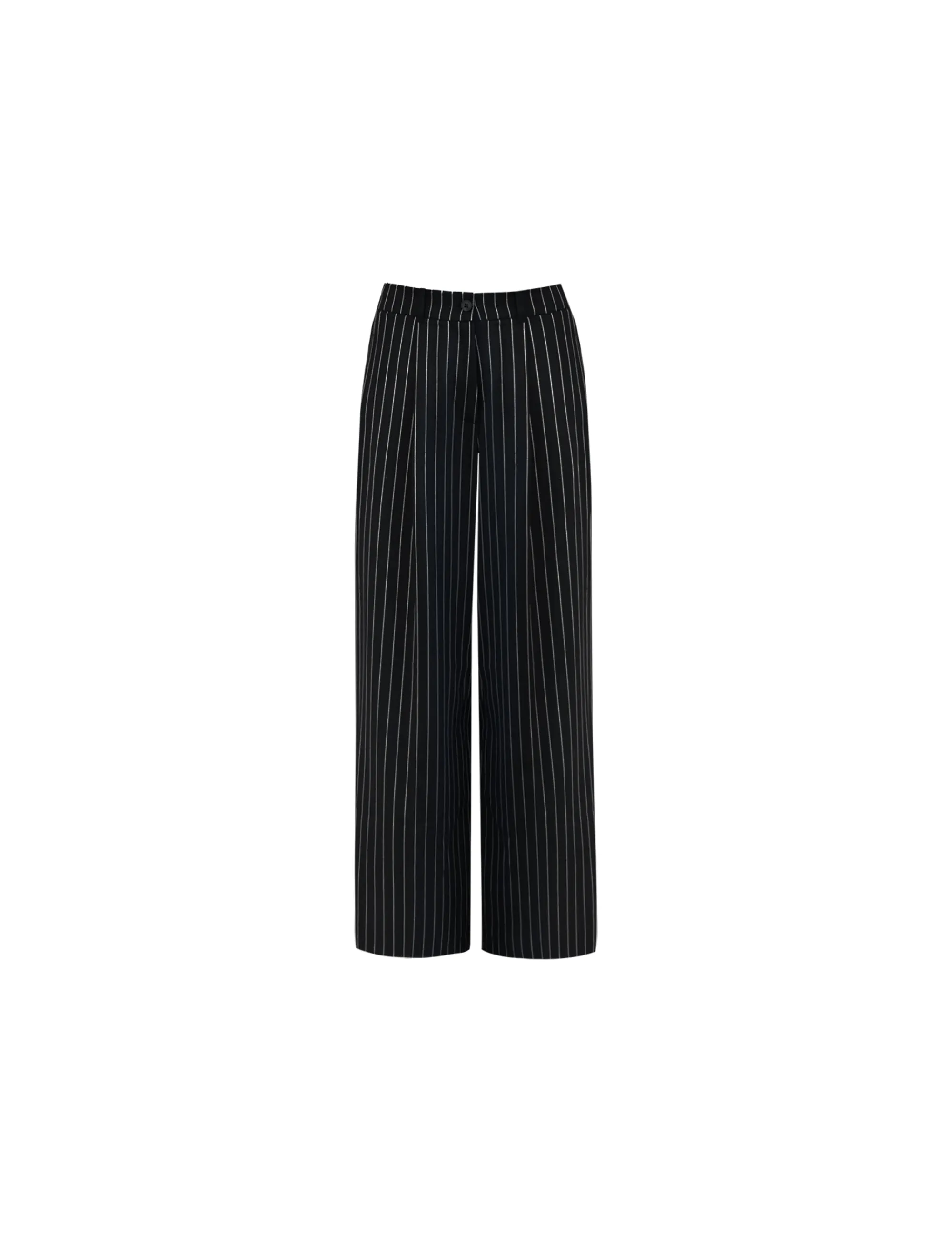 Petite Navy Pinstripe Trousers