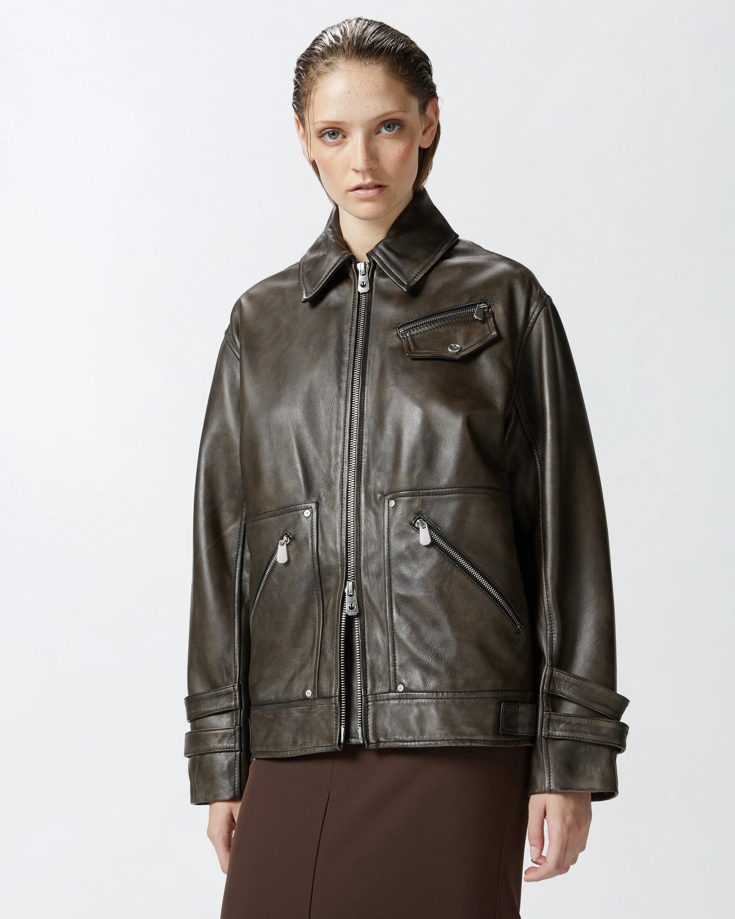 Pinko Leather Jacket