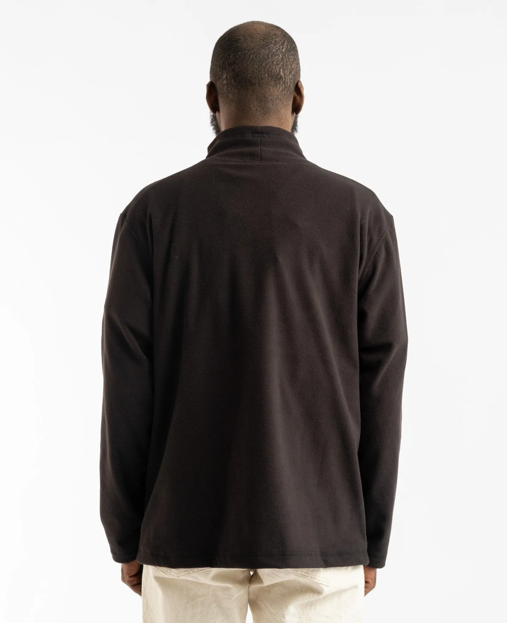 Polar Fleece Mock Neck Black