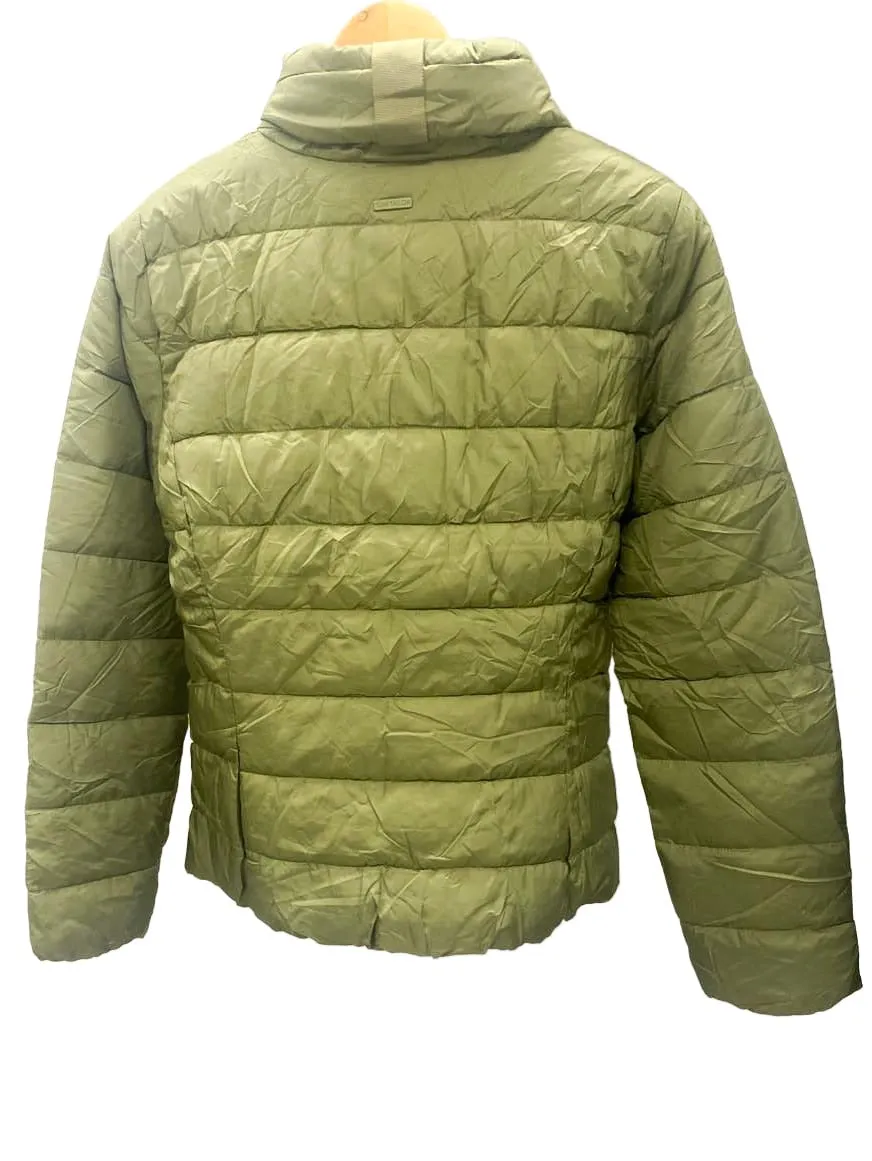 Queue khaki green collar puffer jacket