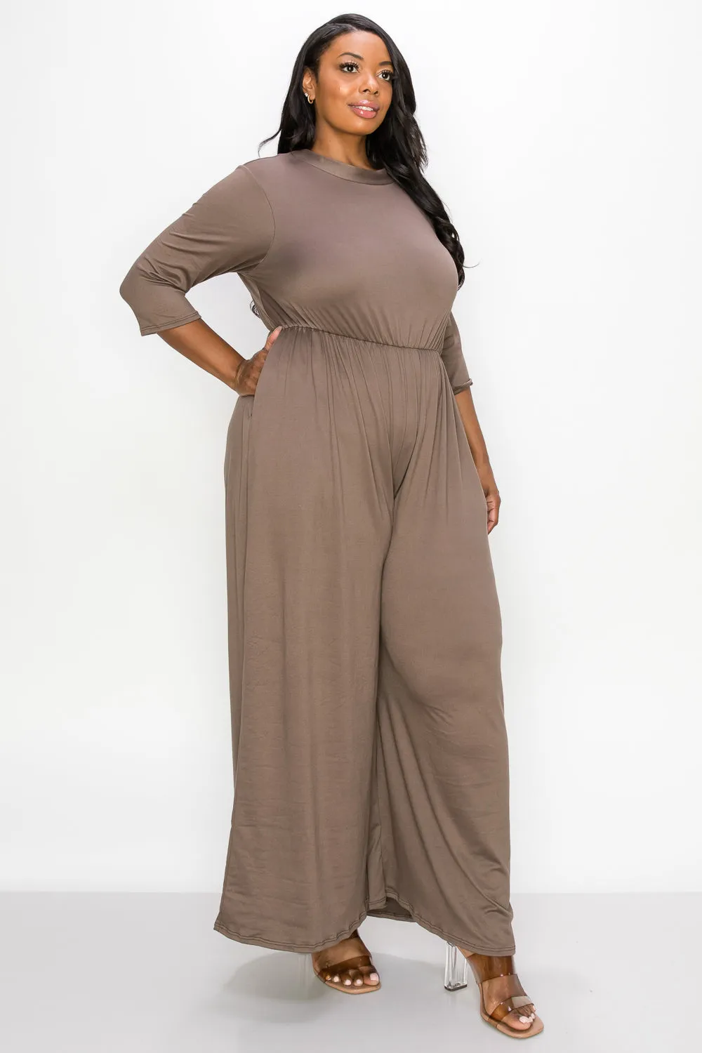 Rafaella Pocket Wide Leg Jumpsuit