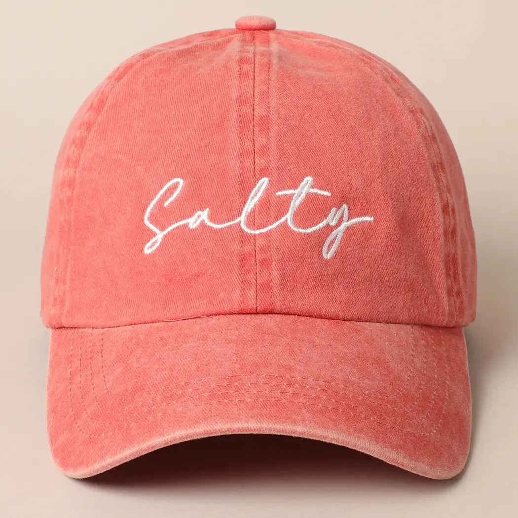 Salty Embroidery Baseball Cap