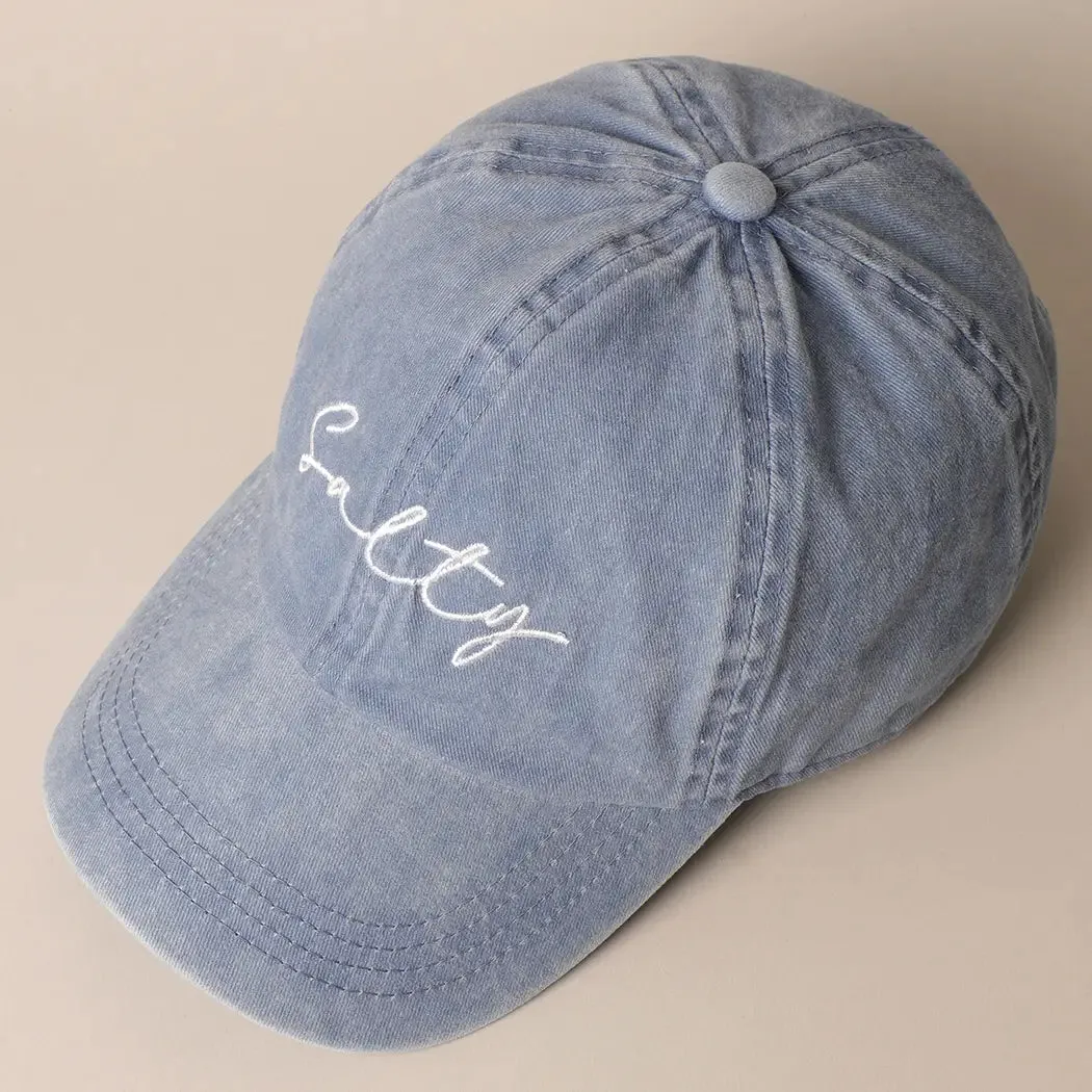 Salty Embroidery Baseball Cap