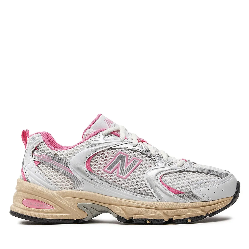 Scarpe Running NEW BALANCE Sneakers 530 in Tessuto Sintetico e Mesh colore White e Pink