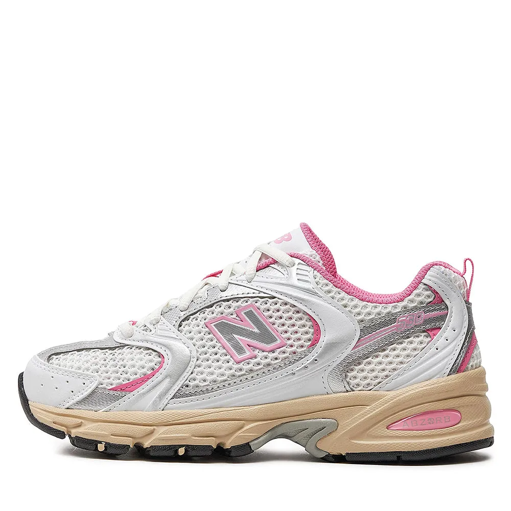 Scarpe Running NEW BALANCE Sneakers 530 in Tessuto Sintetico e Mesh colore White e Pink