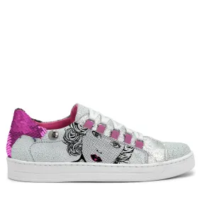 Skate - Royal White Fuchsia Betty sneaker