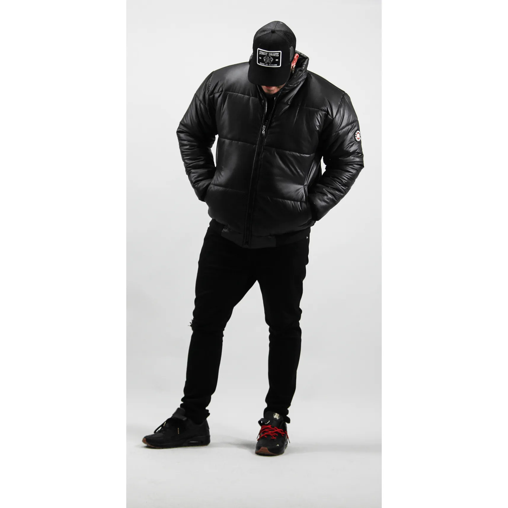 Street Smarts - Puffer Jacket  (BLACK)