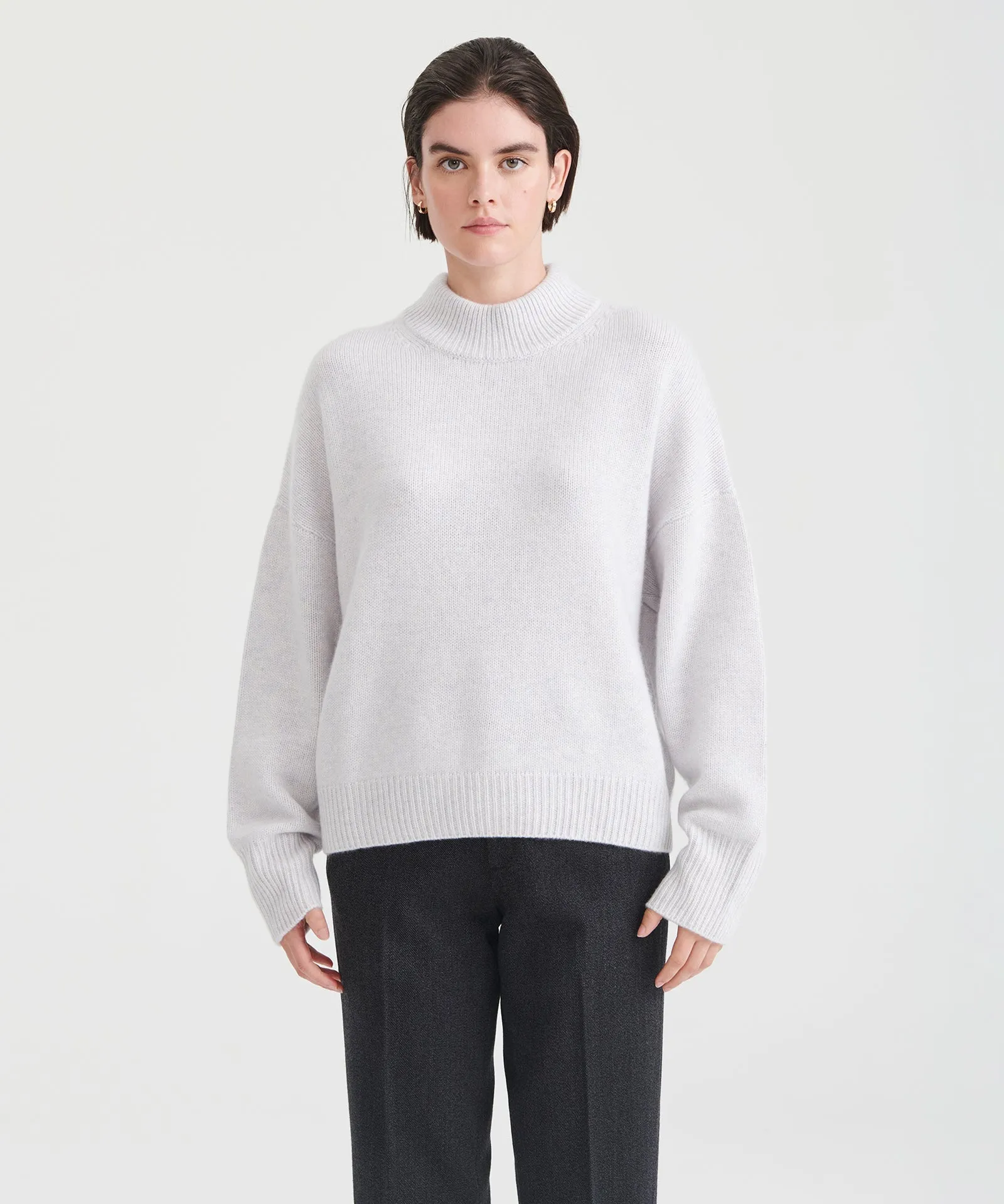 Super Luxe Cashmere Mockneck Sweater