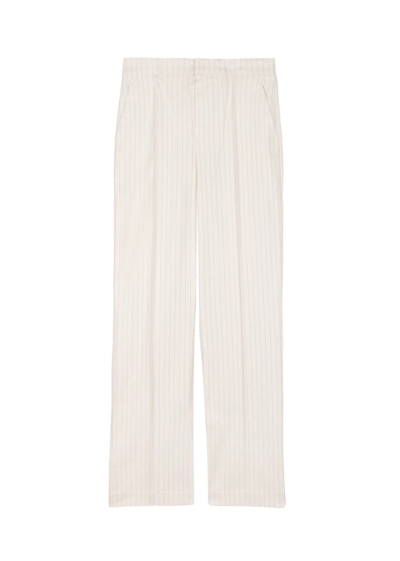 Tapered pinstripe trousers