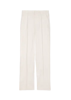 Tapered pinstripe trousers