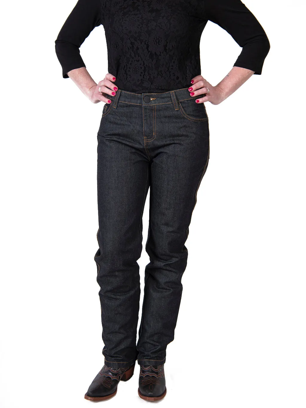 Women's Biker Denim Jeans